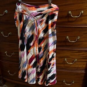 New DKNY multicolor Abstract Women's Aline Skirt